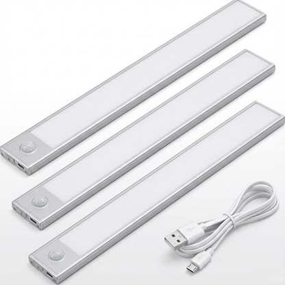 LED-lampa med Rörelsesensor - Uppladdningsbar, Monteras utan Borrning